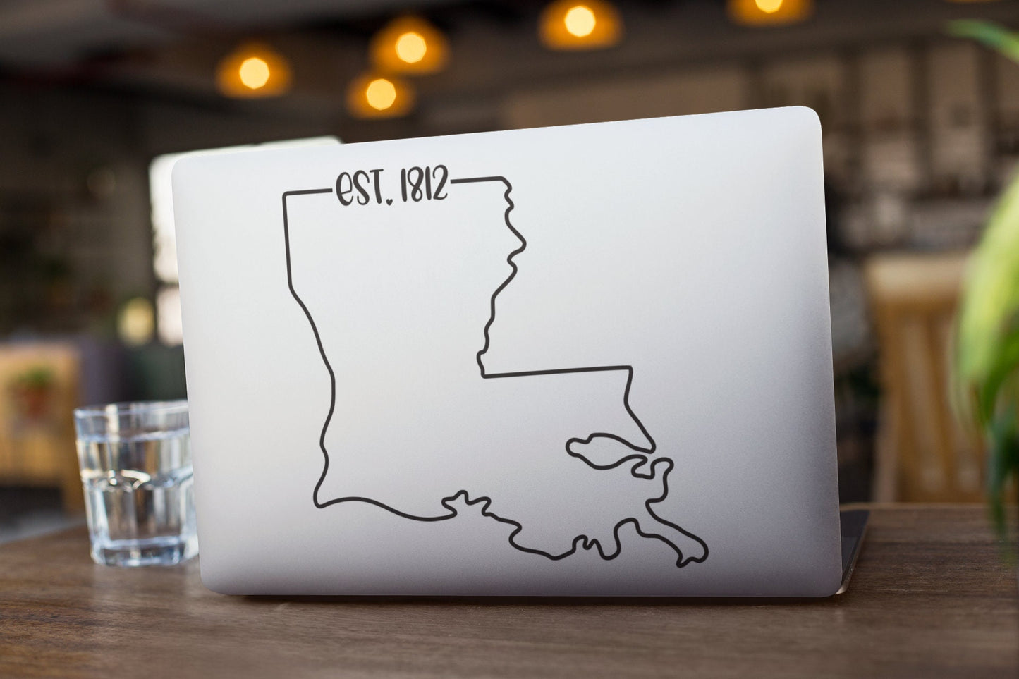 Louisiana EST. 1812 Decal - Many Colors & Sizes