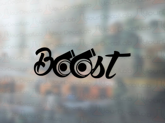 Boost Turbos Decal - Many Colors & Sizes
