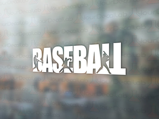 Baseball Decal - Many Colors & Sizes