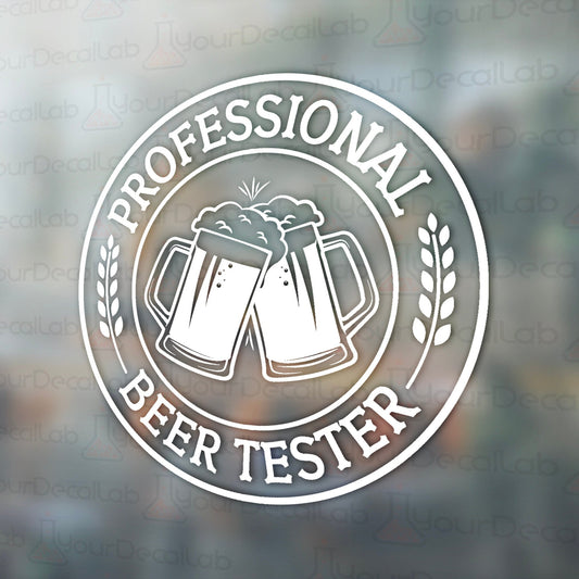 a logo for a professional beer tasting company