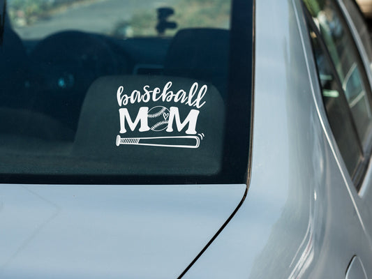 Baseball Mom Decal - Many Colors & Sizes