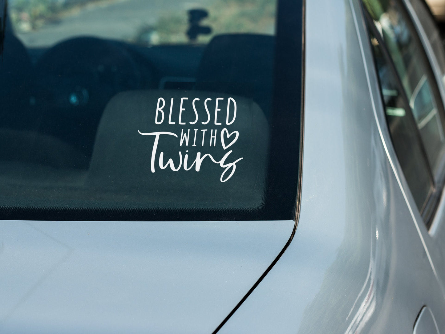 Blessed with Twins Decal - Many Colors & Sizes