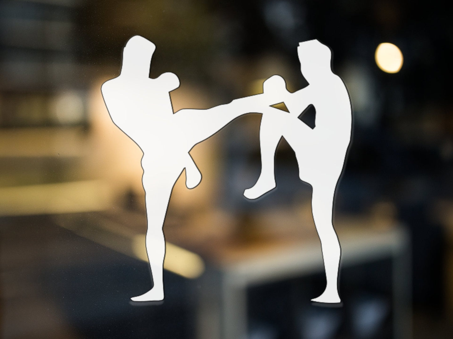 Kickboxing Fight Decal - Many Colors & Sizes