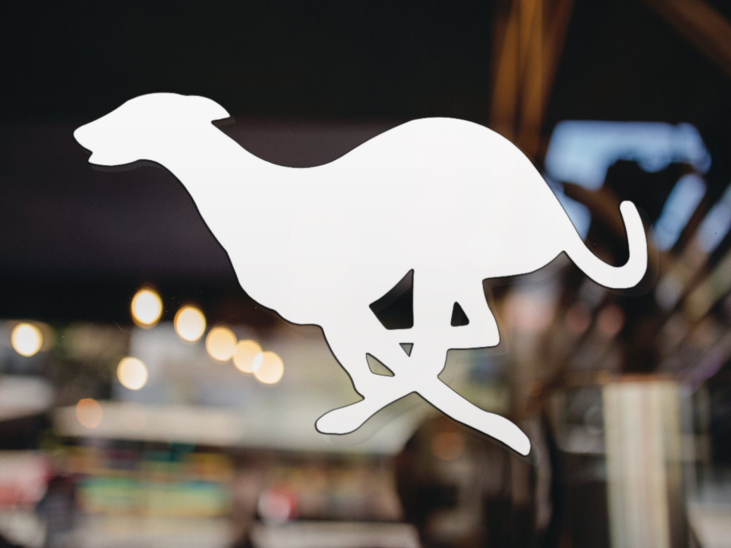 Running Greyhound Decal - Many Colors & Sizes