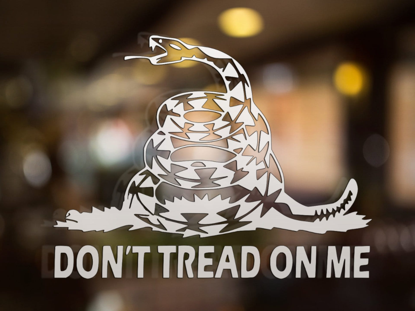 Don't Tread On Me Snake Decal - Many Colors & Sizes
