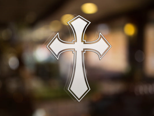 Cross Decal - Many Colors & Sizes