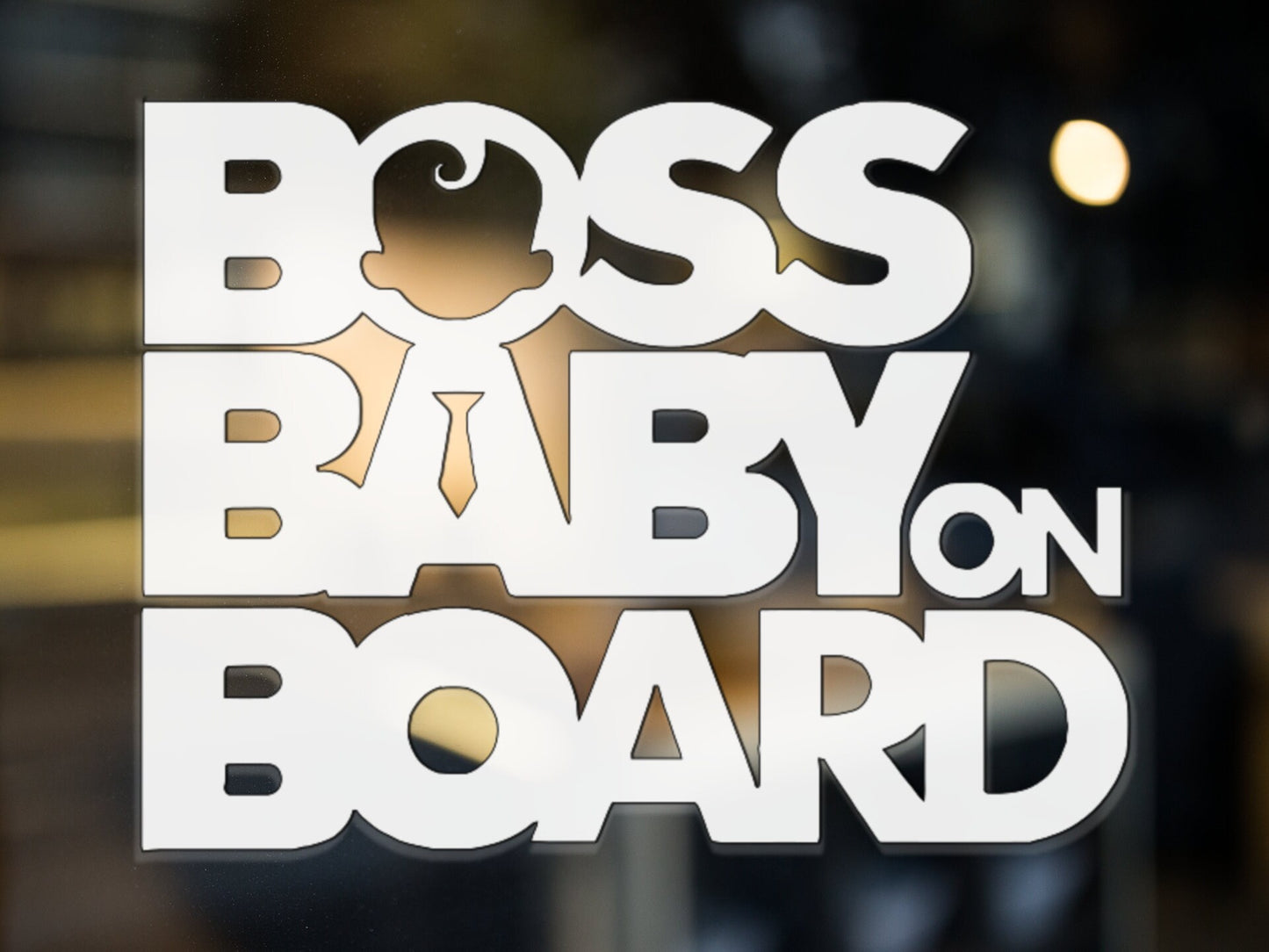 Boss Baby on Board Decal - Many Colors & Sizes
