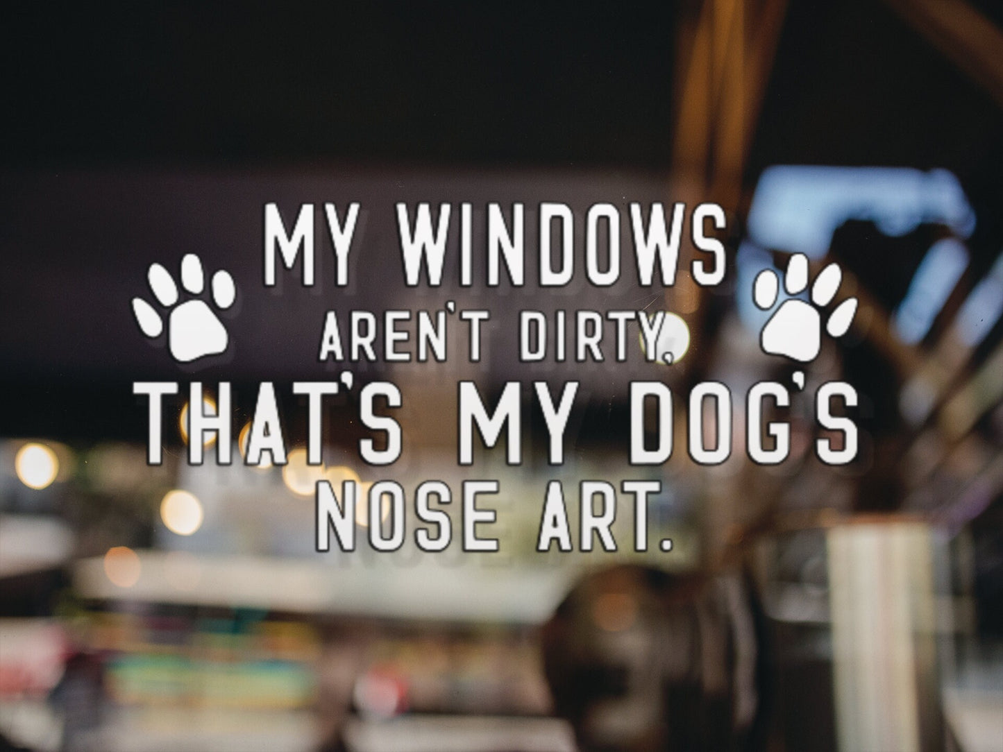 Dog Nose Art Decal - Many Colors & Sizes