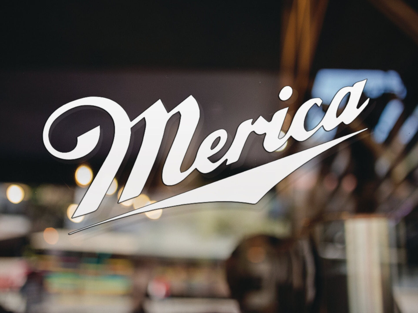 Merica Decal - Many Colors & Sizes