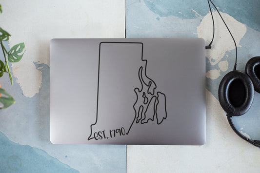 Rhode Island EST. 1790 Decal - Many Colors & Sizes