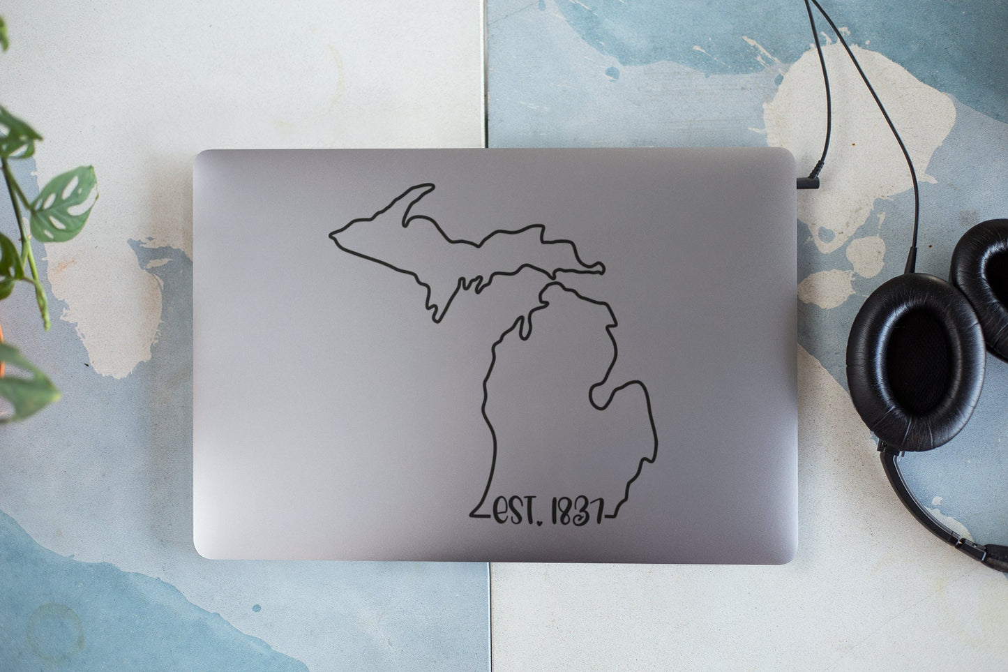 Michigan EST. 1837 Decal - Many Colors & Sizes