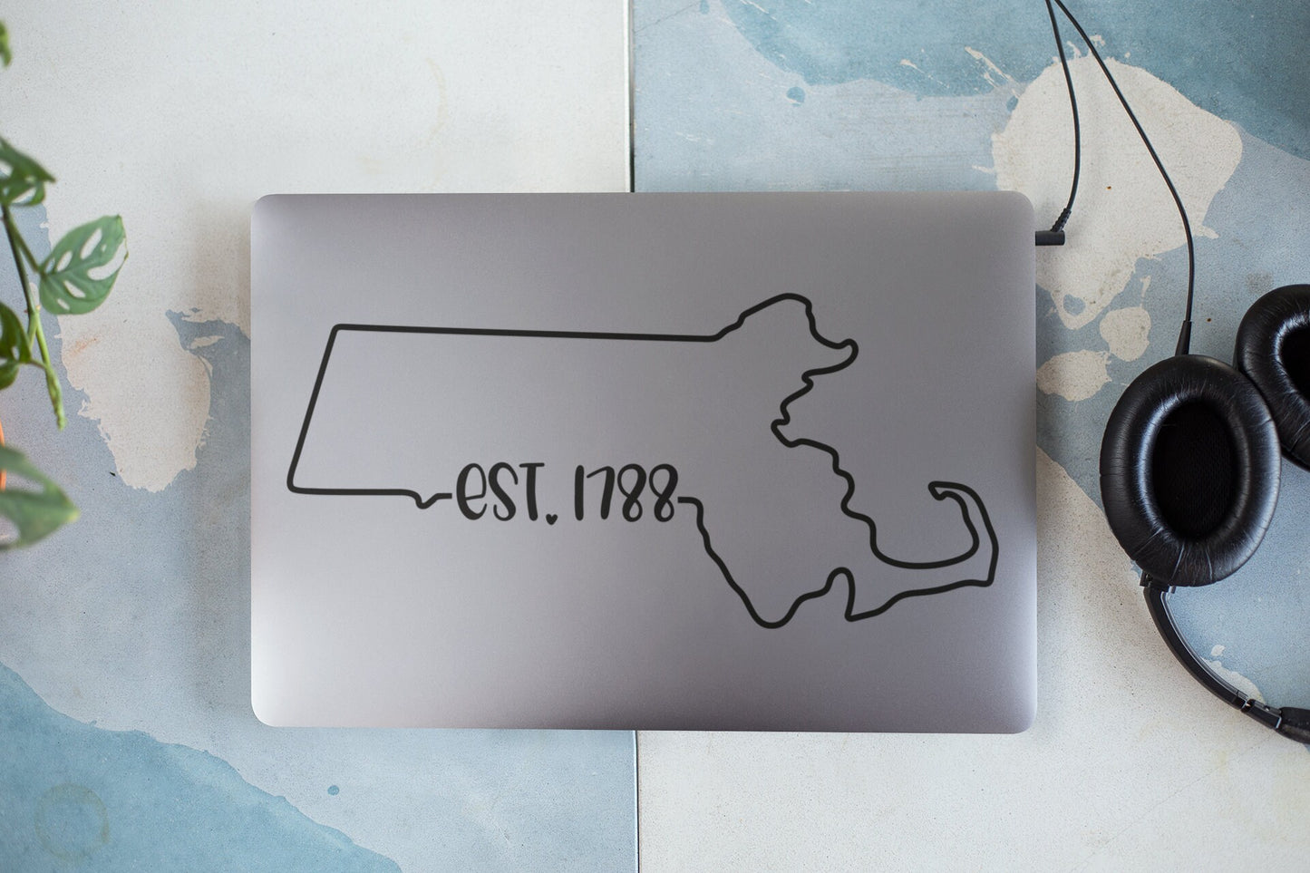 Massachusetts  EST. 1788 Decal - Many Colors & Sizes