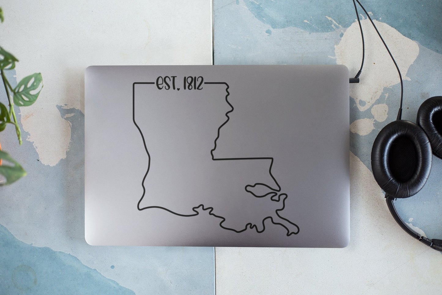 Louisiana EST. 1812 Decal - Many Colors & Sizes