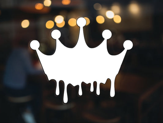 Dripping Crown Decal - Many Colors & Sizes