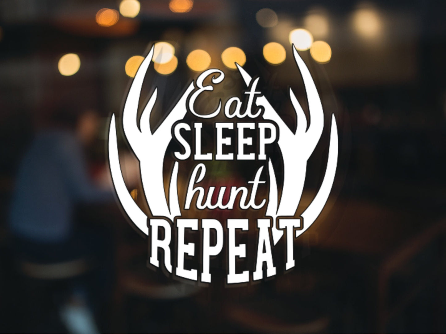 Eat, Sleep, Hunt, Repeat Decal - Many Colors & Sizes