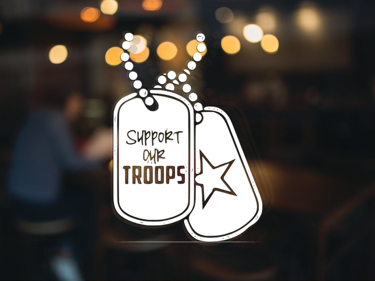 Support Our Troops Decal - Many Colors & Sizes