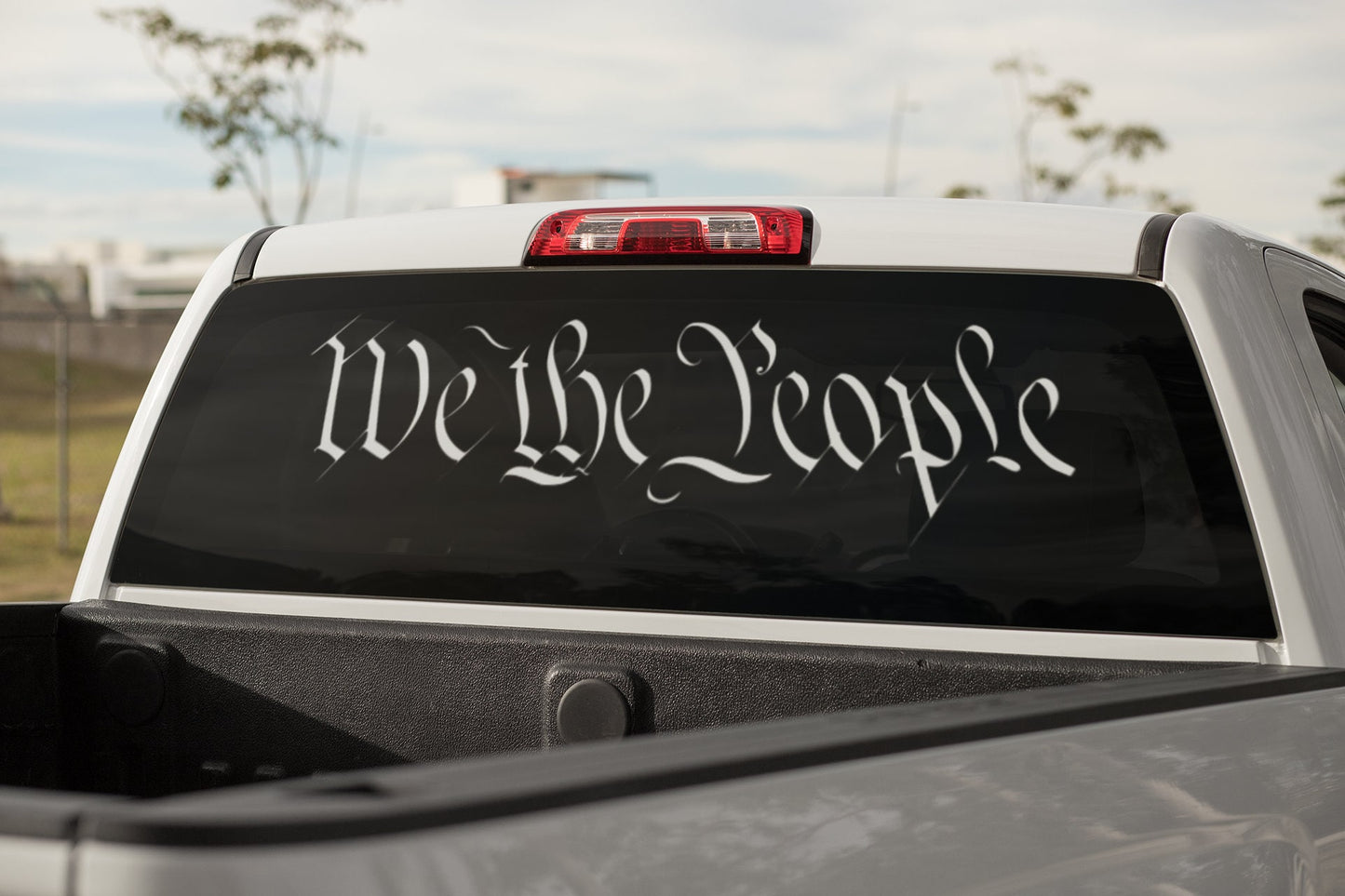 We The People Banner Decal - Many Colors & Sizes