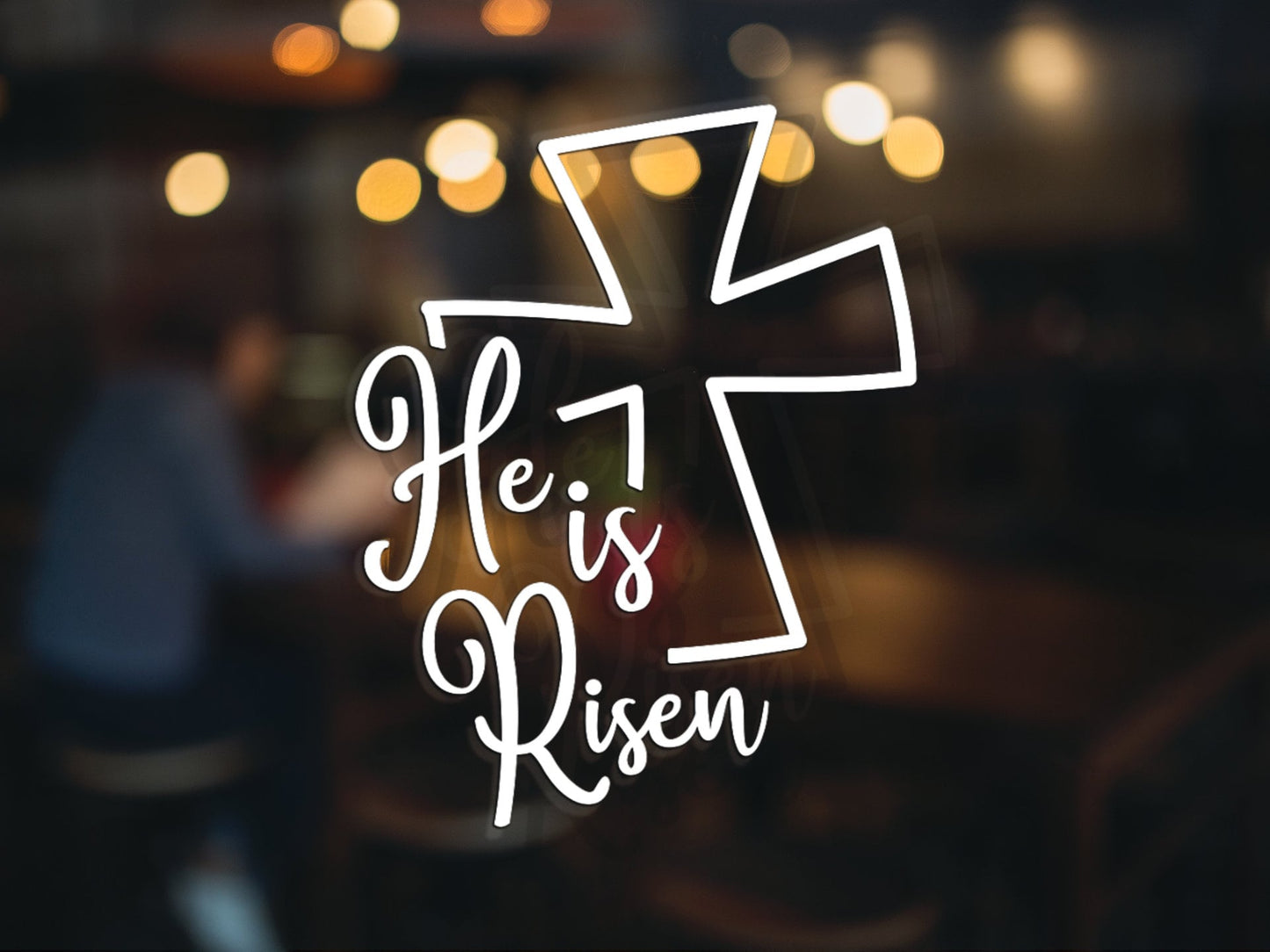 He Is Risen Decal - Many Colors & Sizes