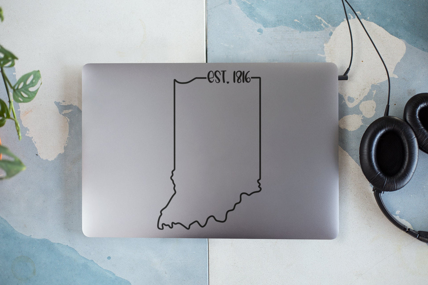Indiana EST. 1816 Decal - Many Colors & Sizes