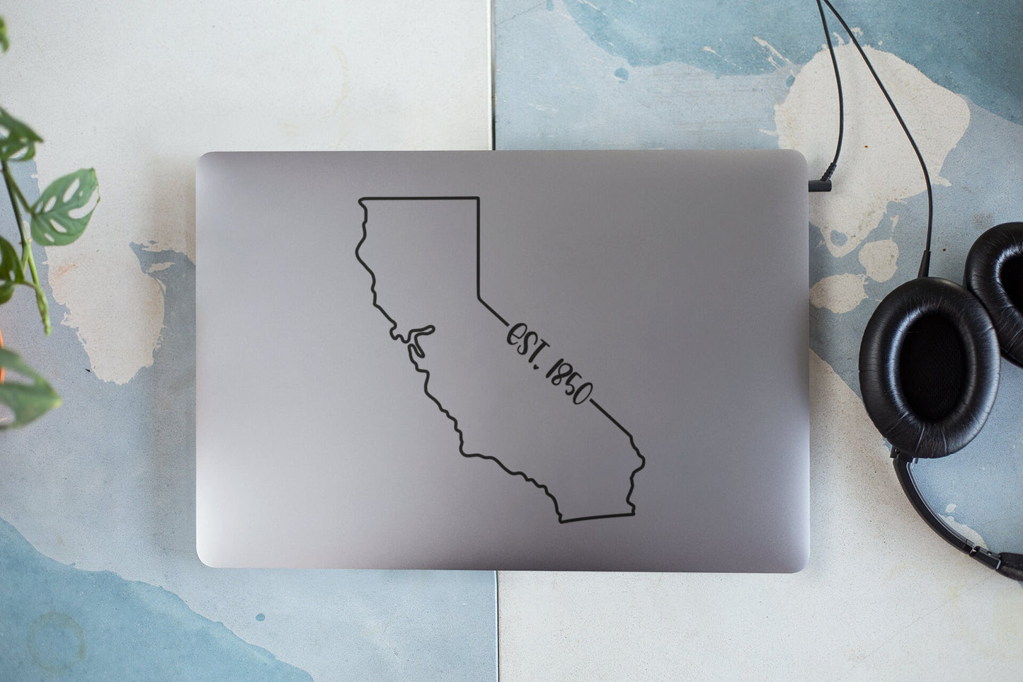 California EST. 1850 Decal - Many Colors & Sizes