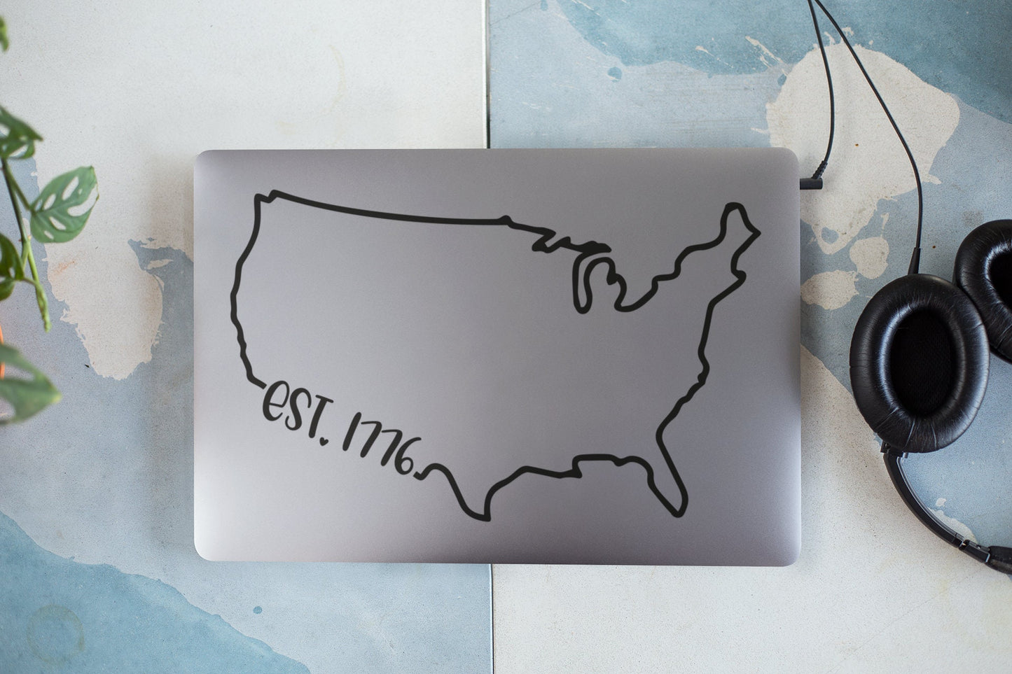 USA Country EST. 1776 Decal - Many Colors & Sizes