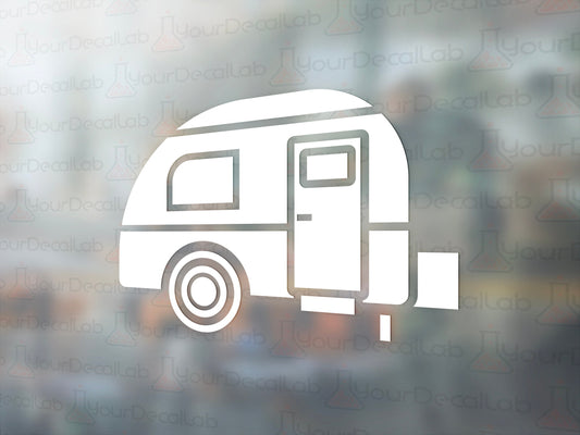 Teardrop Camper Decal - Many Colors & Sizes