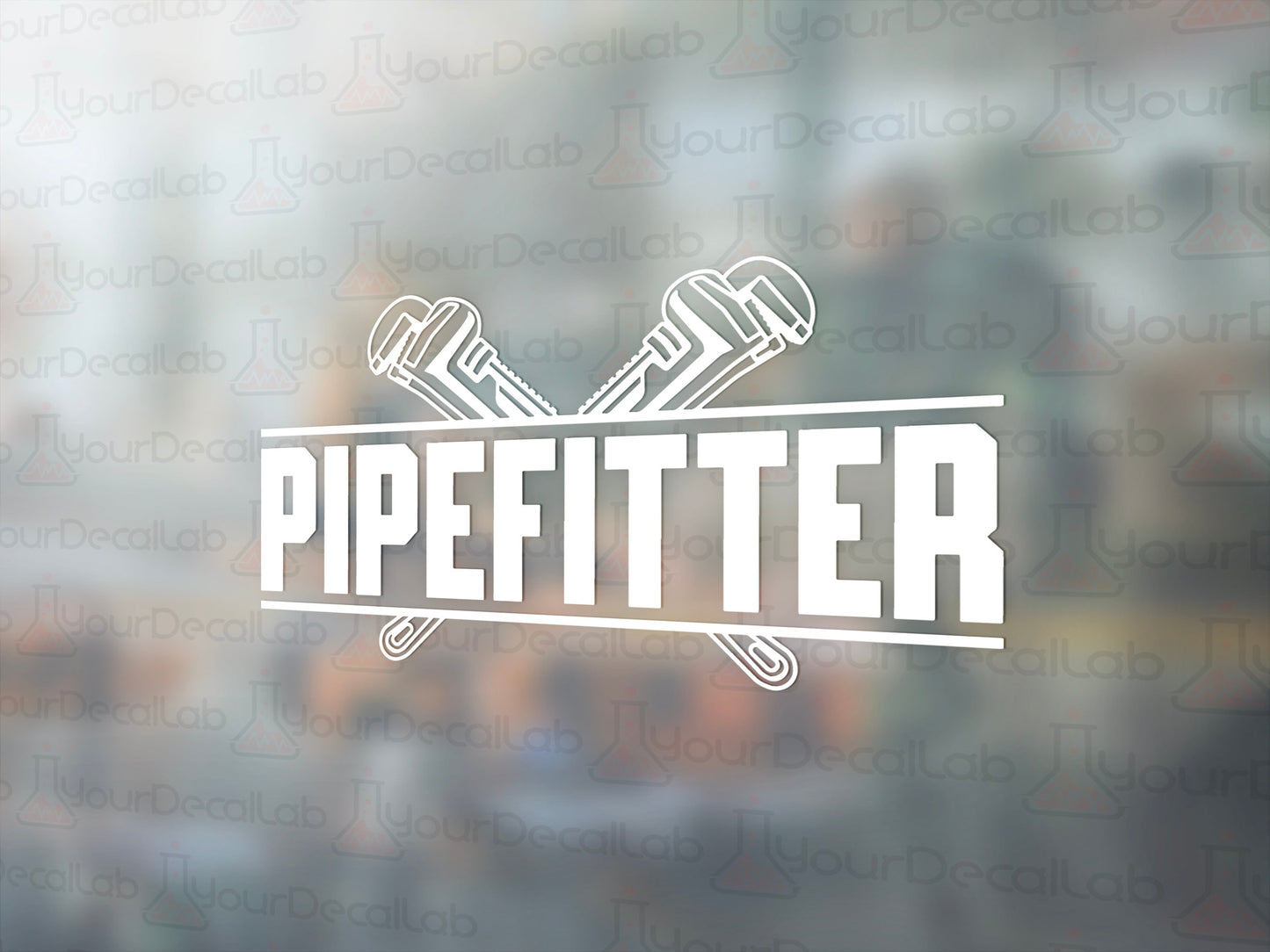 Pipefitter Wrenches Decal - Many Colors & Sizes