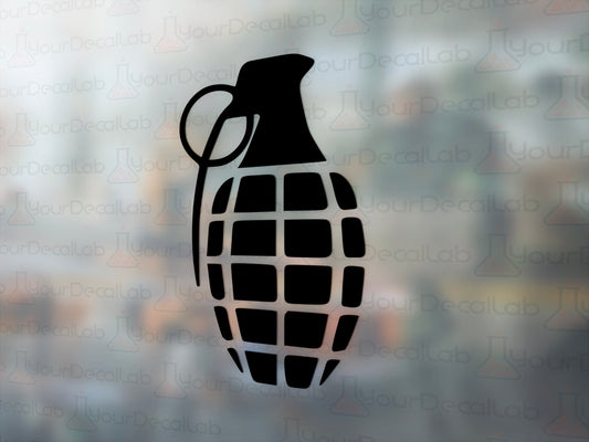 Grenade Decal - Many Colors & Size
