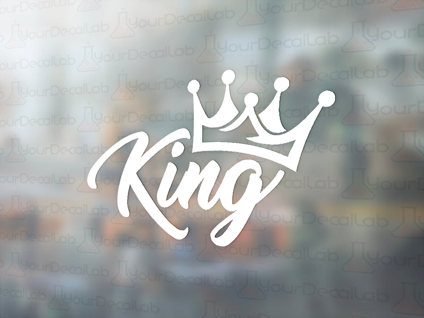 King Crown Decal - Many Colors & Sizes