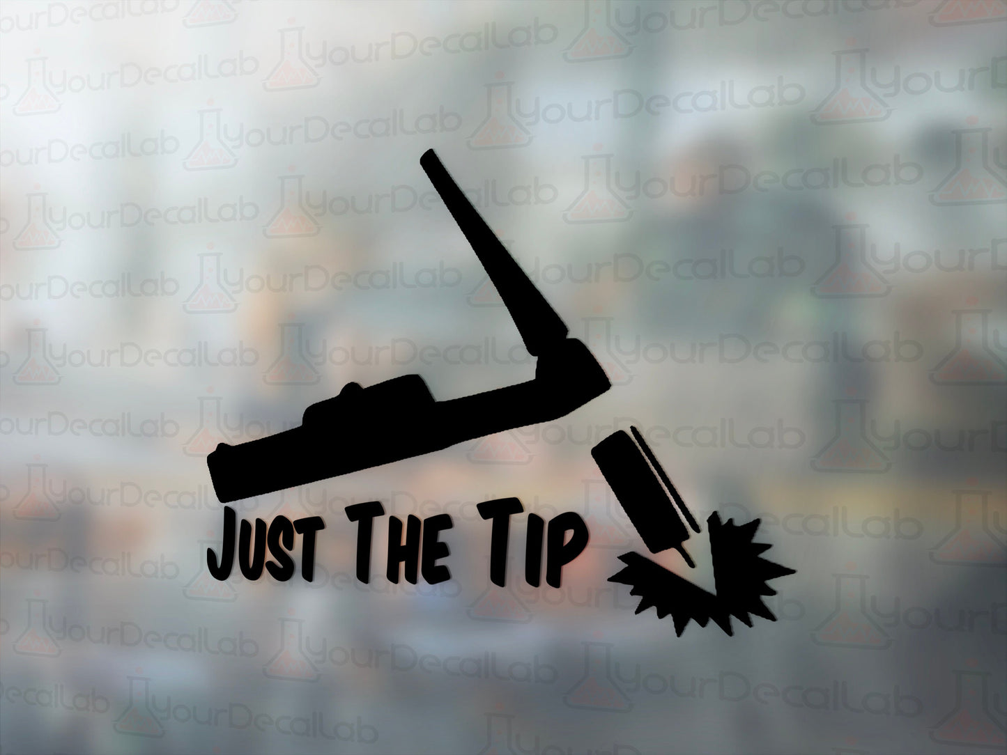 Just The Tip Decal - Many Colors & Sizes