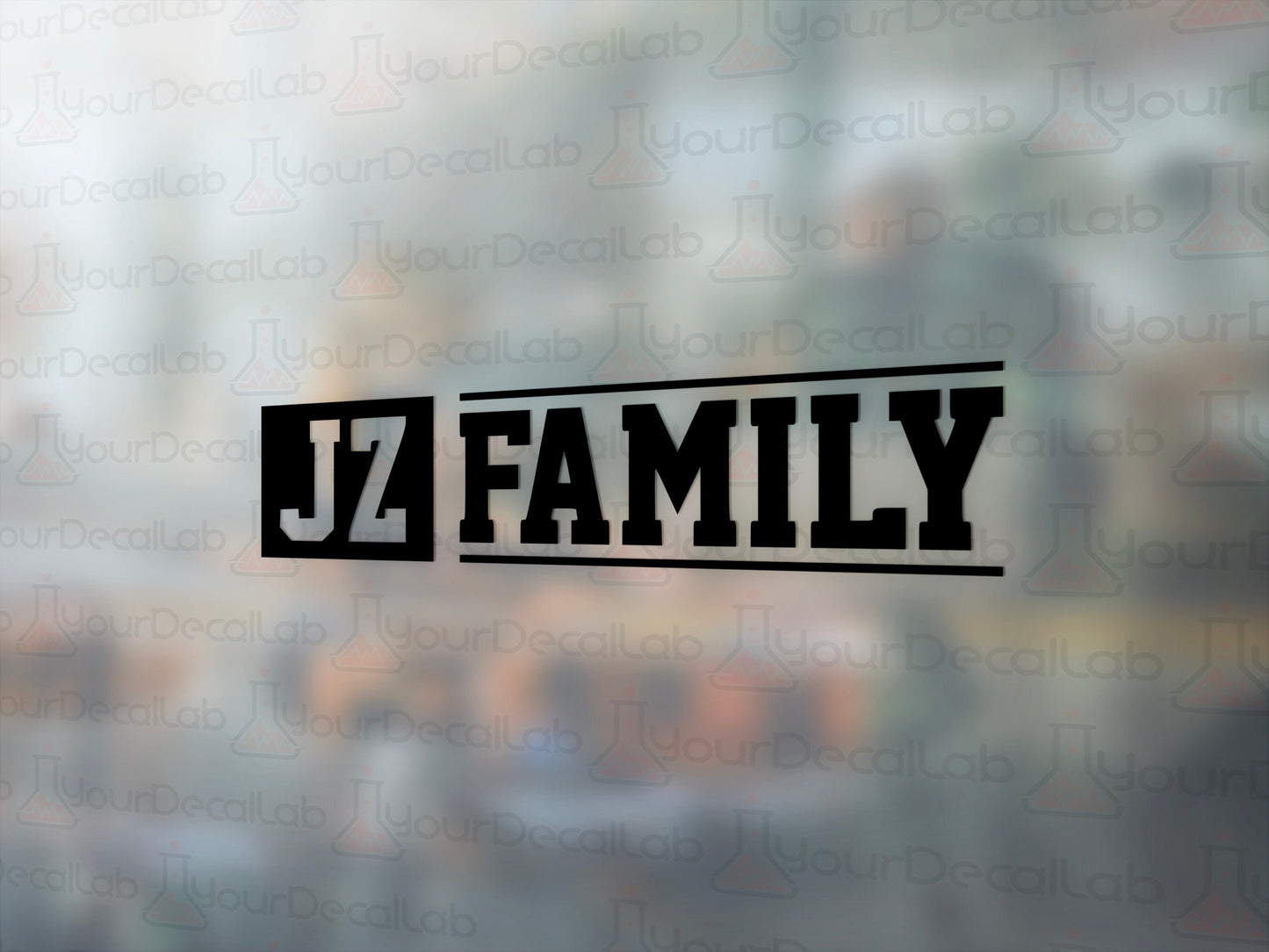 JZ Family Decal - Many Colors & Sizes