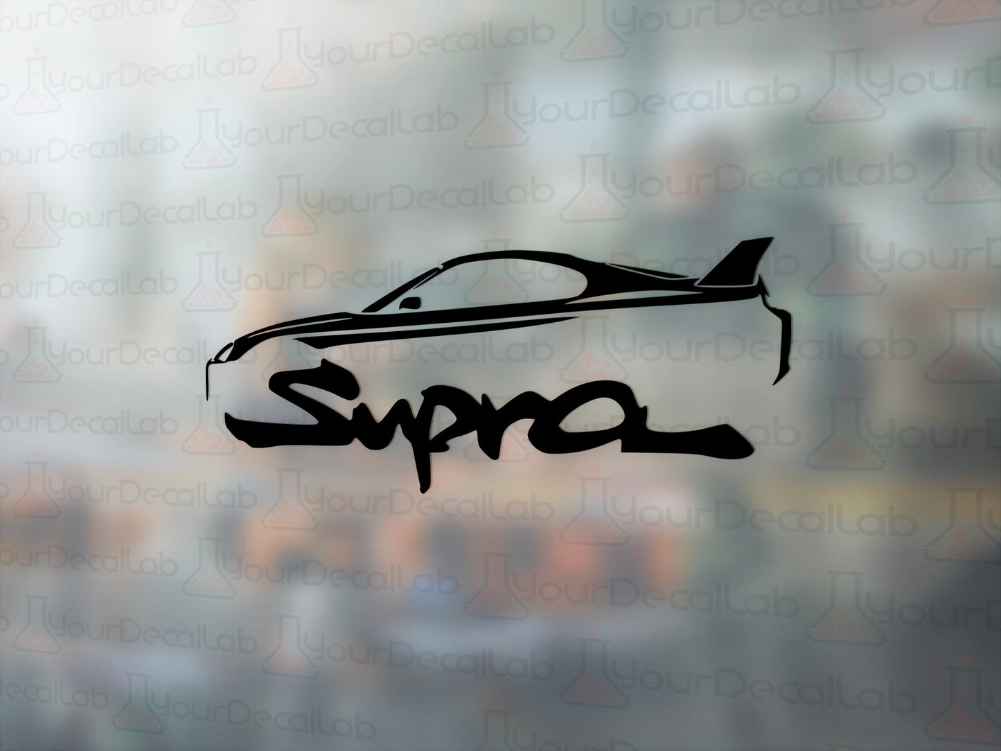 Supra Outline Decal - Many Colors & Sizes