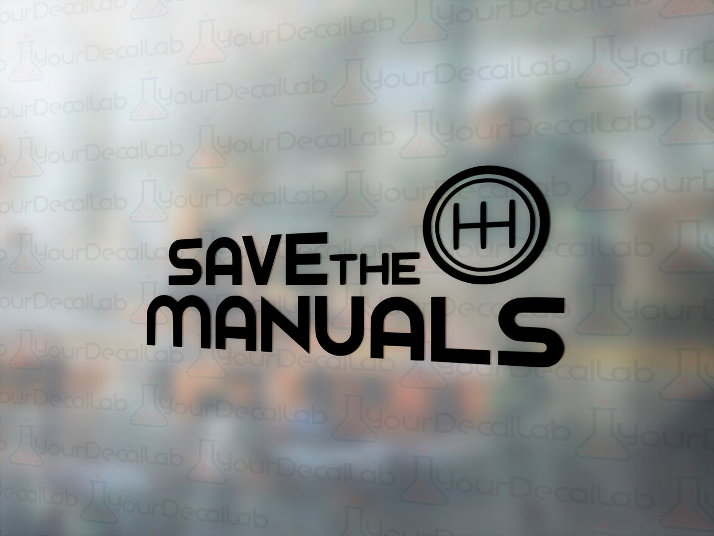 Save The Manuals Decal - Many Colors & Sizes