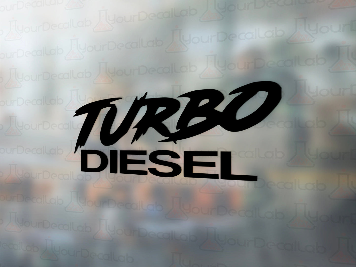 Turbo Diesel Decal - Many Colors & Sizes