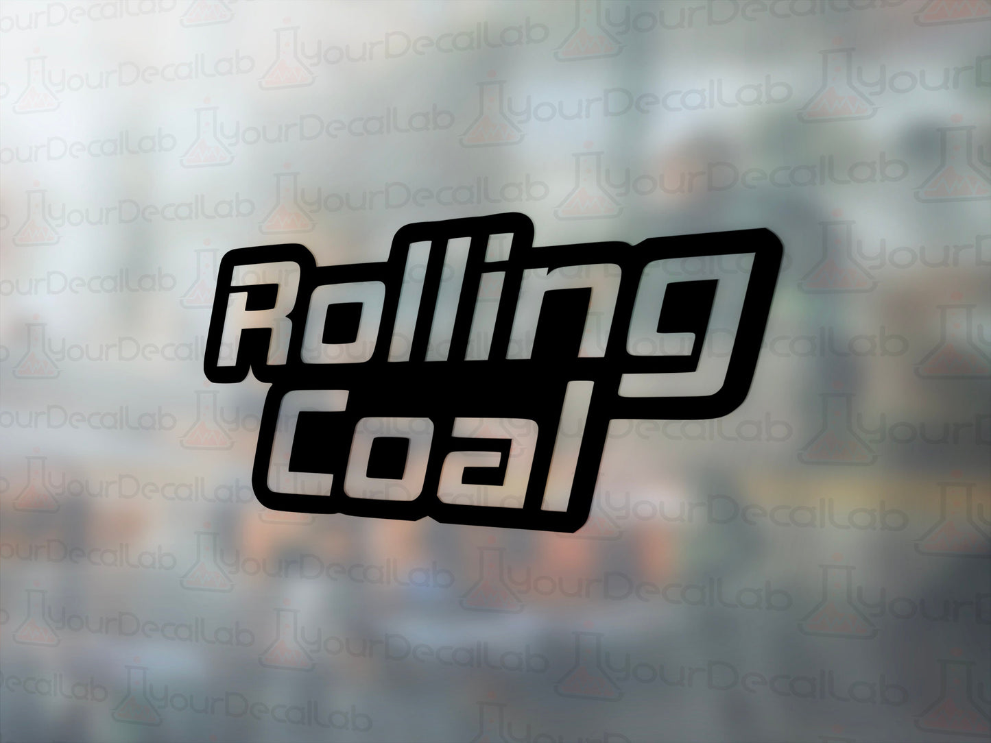 Rolling Coal Decal - Many Colors & Sizes