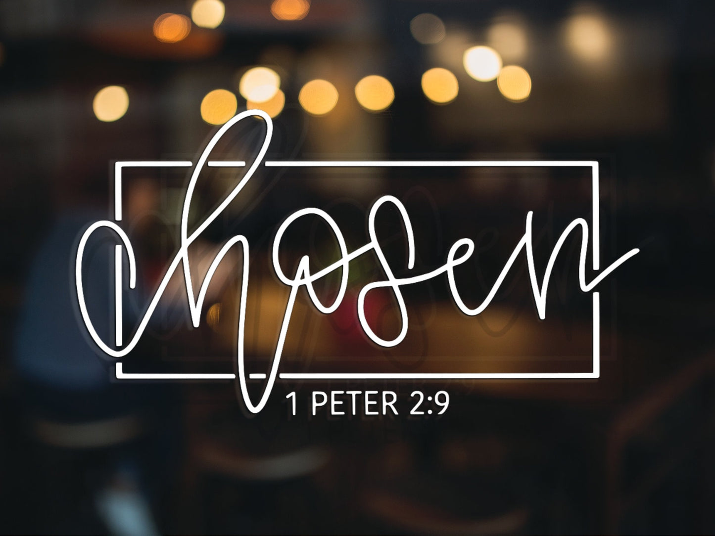 Chosen 1 Peter 2:9 Decal - Many Colors & Sizes