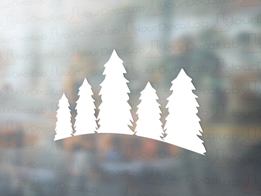 Pine Trees Decal - Many Colors & Sizes
