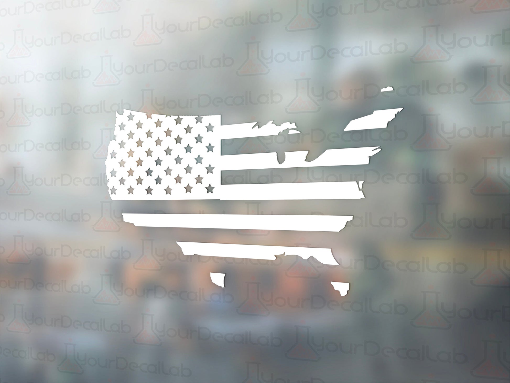 American Flag Decal - Many Colors & Sizes – Your Decal Lab