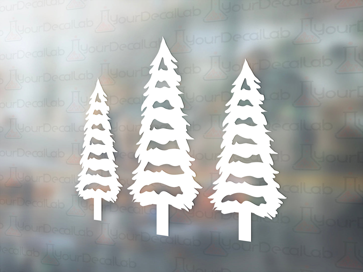 Pine Trees Decal - Many Colors & Sizes