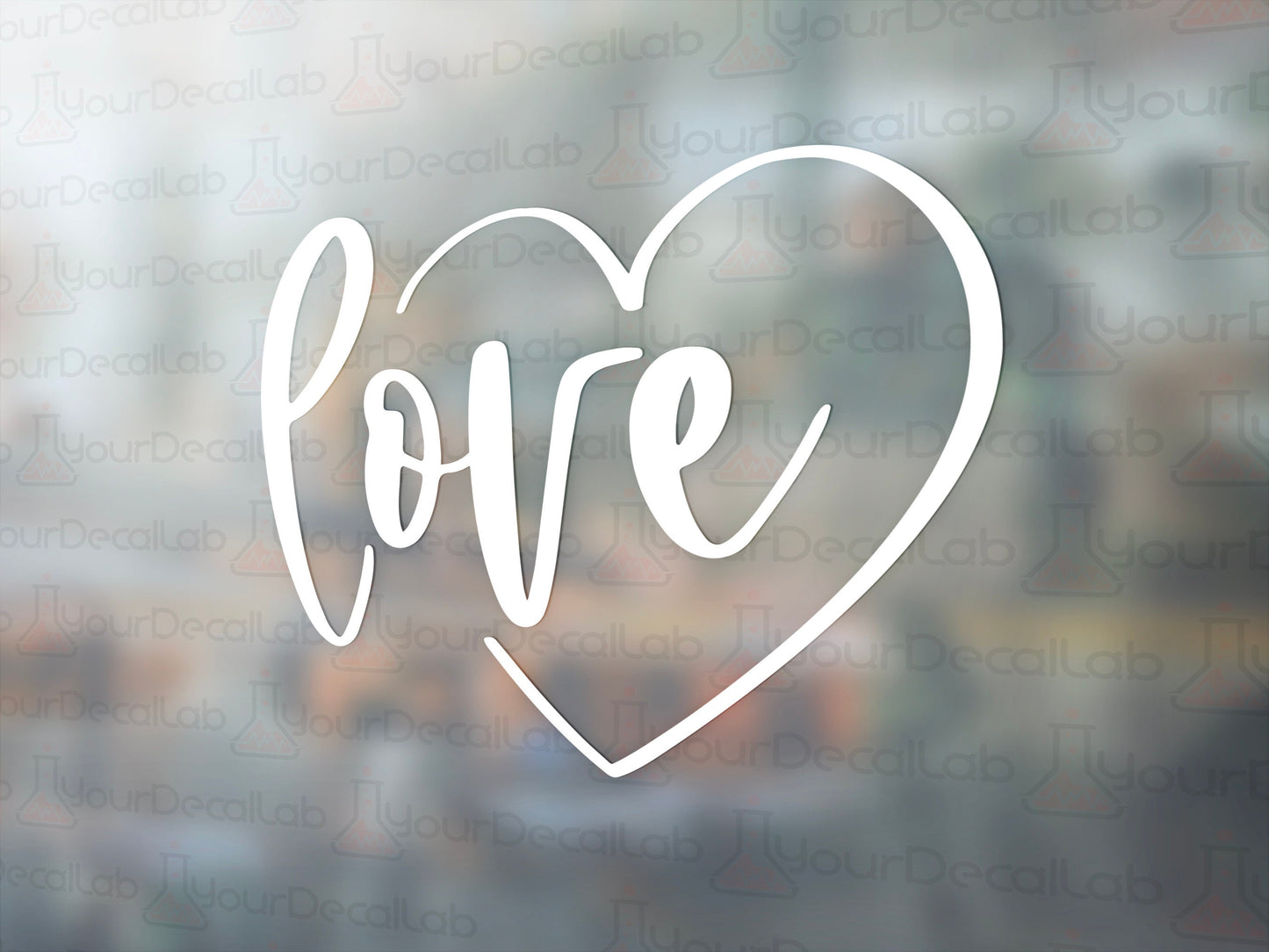 Love Decal - Many Colors & Sizes