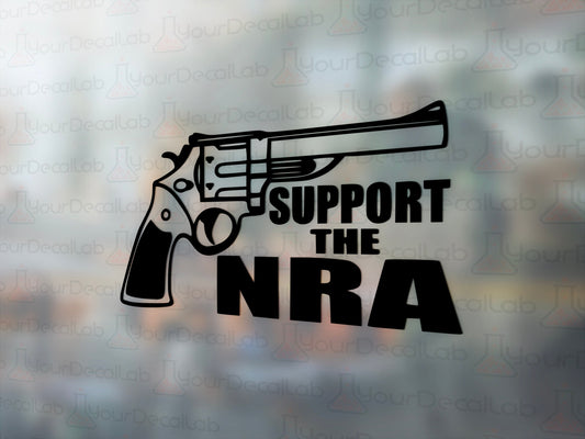 Support The NRA Decal - Many Colors & Sizes