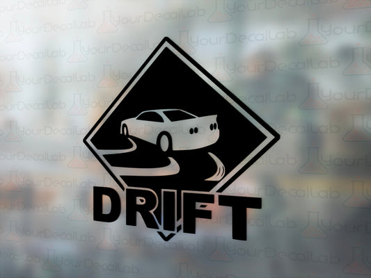 Drift Sign Decal - Many Colors & Sizes