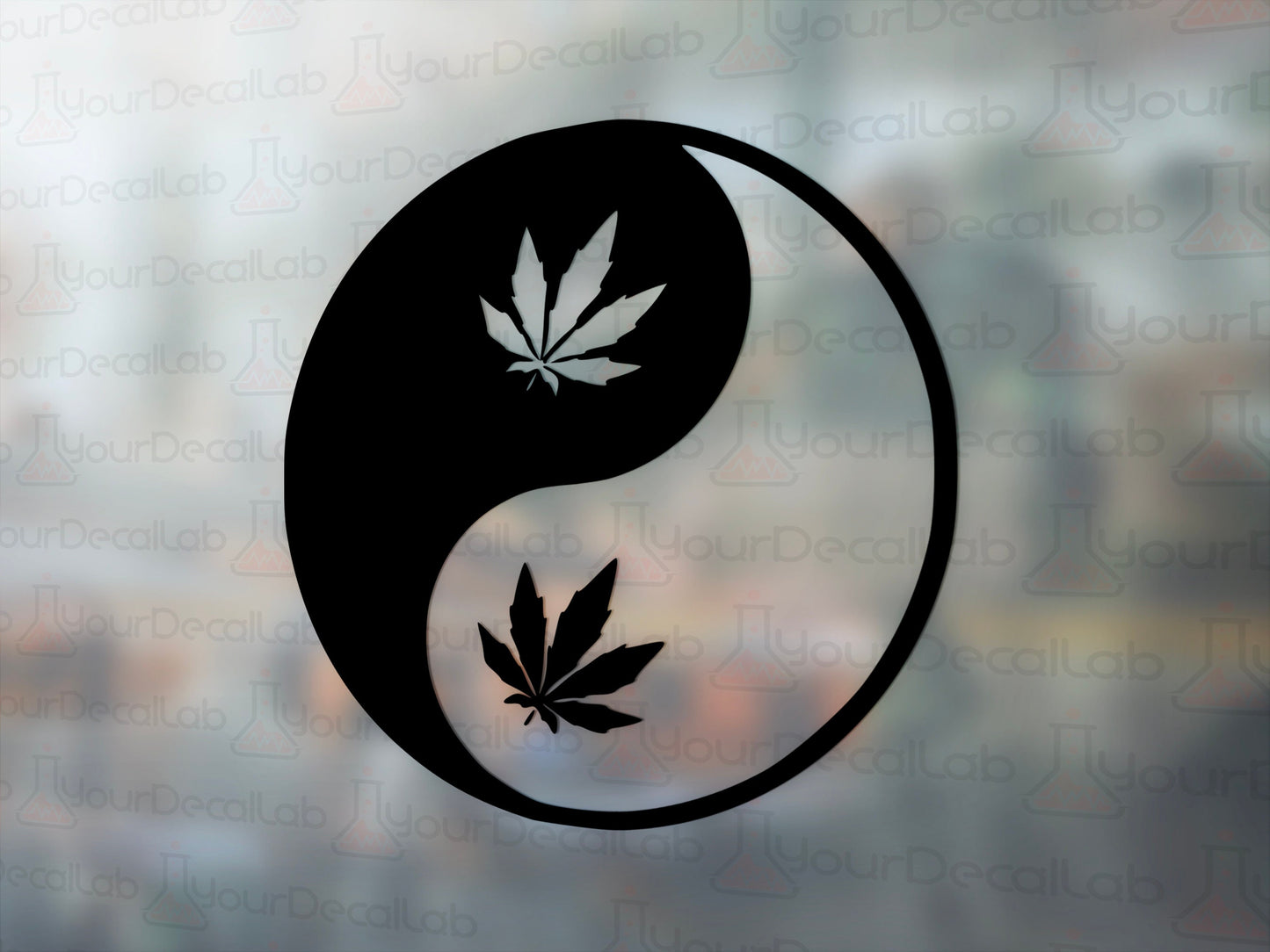 Weed Peace Decal - Many Colors & Sizes