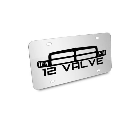 12 Valve 2nd Gen Grille License Plate - Many Colors