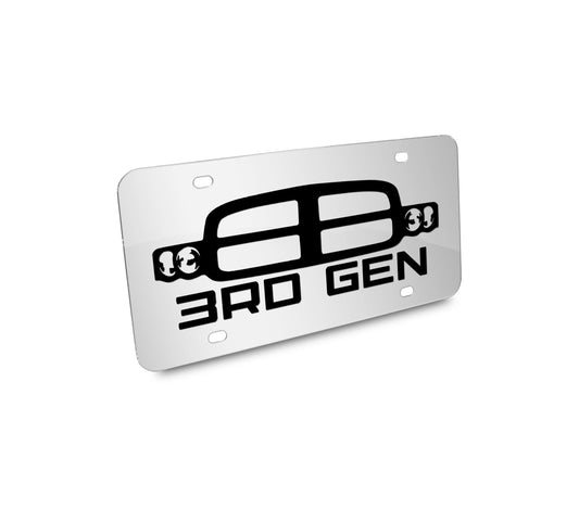 3rd Gen Grille License Plate - Many Colors