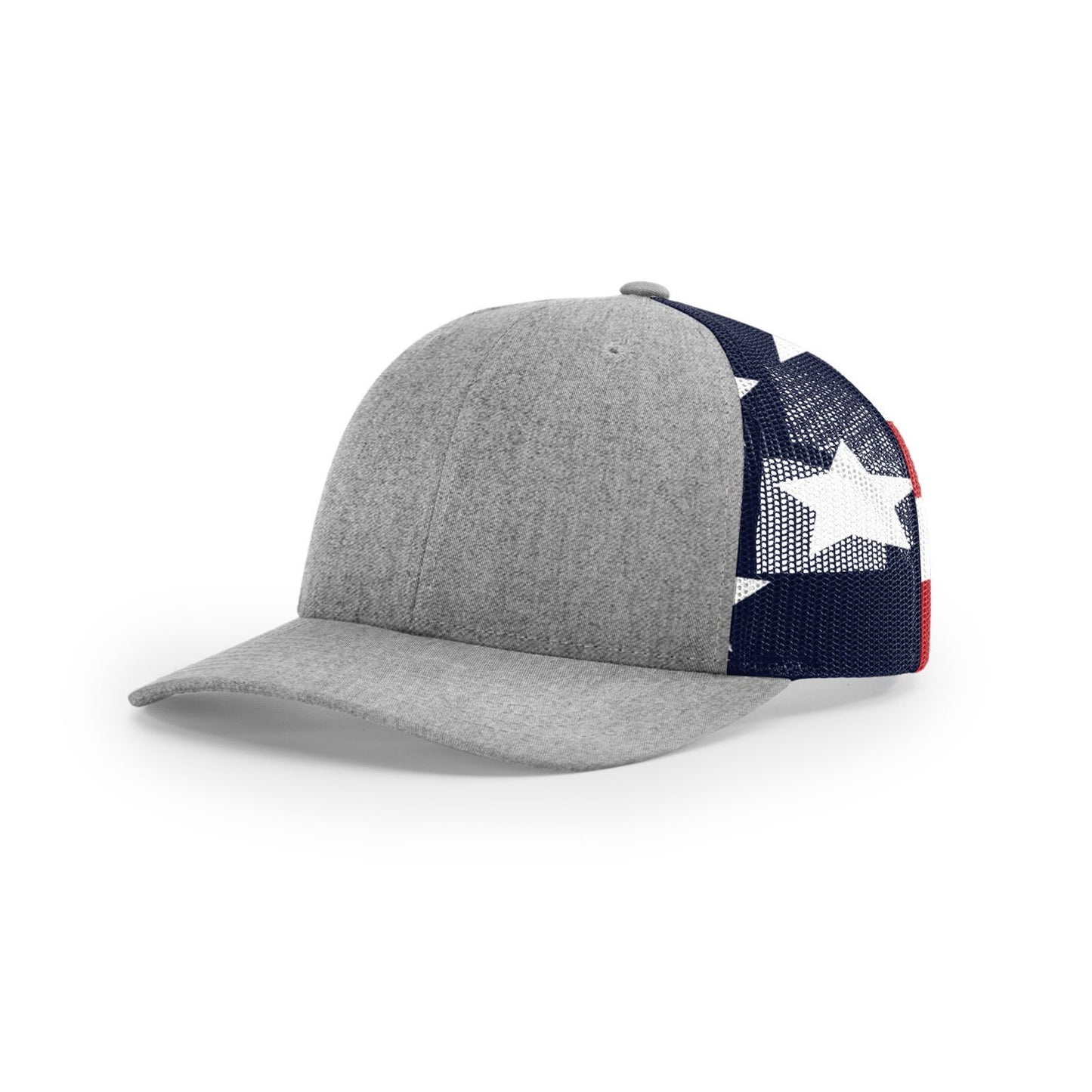 Blank Heather Grey/Stars & Stripes Richardson 112PM Hat
