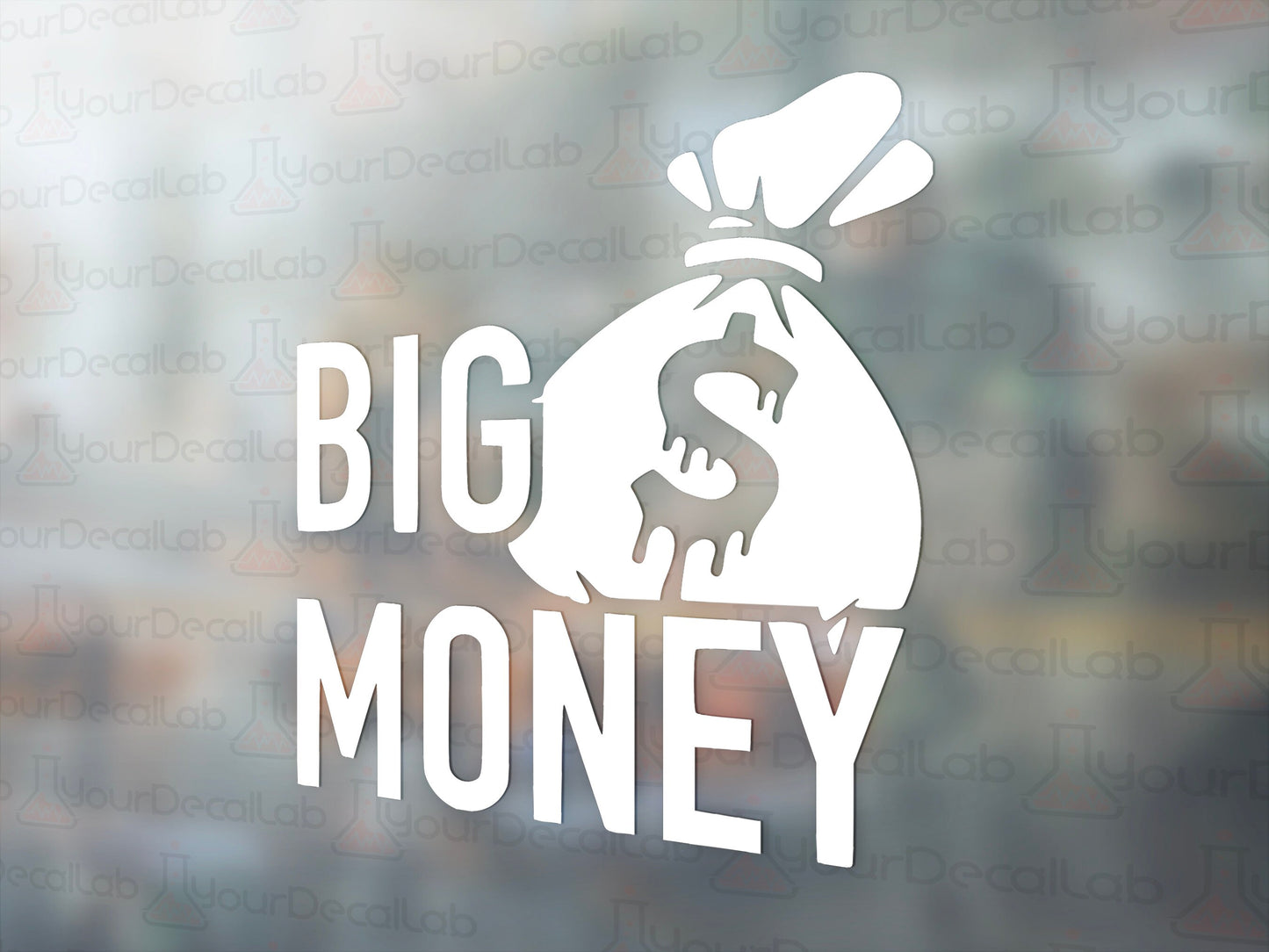Big Money Bag Decal - Many Colors & Sizes