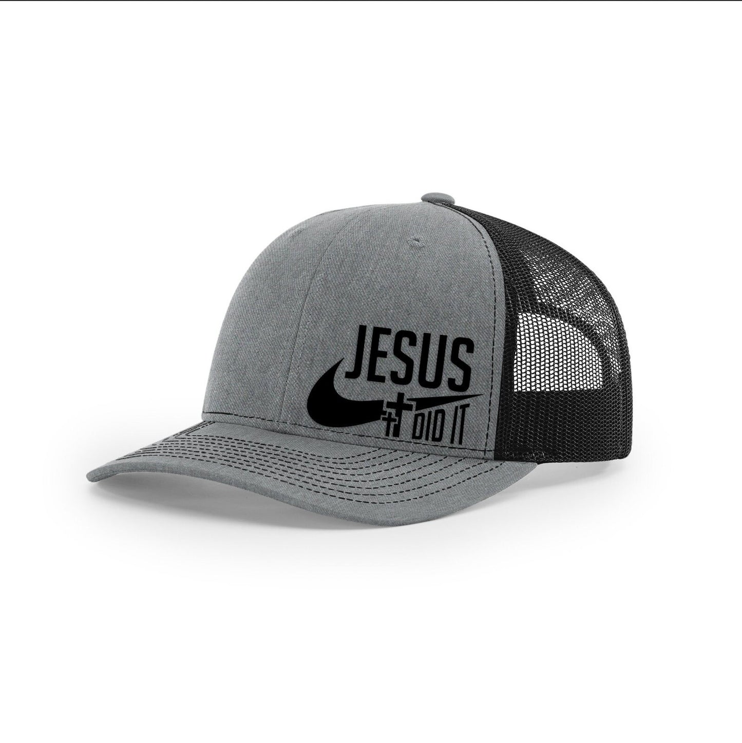 Jesus Did It Richardson 112 Trucker Mesh Back Hat