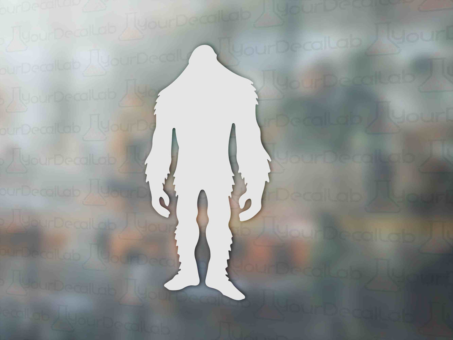 Sasquatch Hairy Bigfoot Decal - Many Colors & Sizes