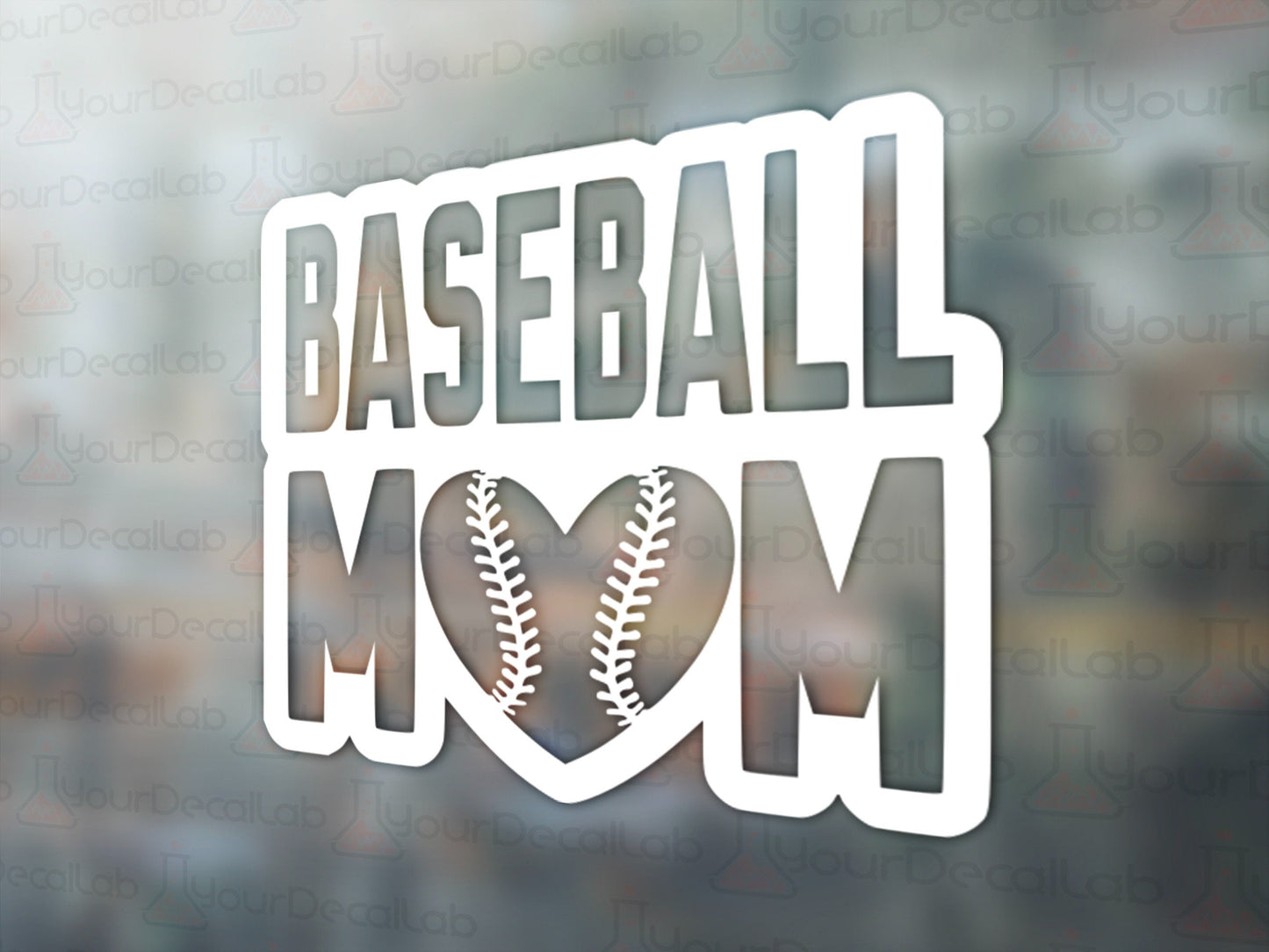 Baseball Mom Decal - Many Colors & Sizes